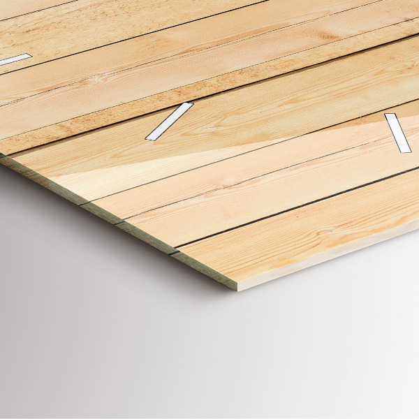 Zegar ścienny kwadratowy Drewniane deski