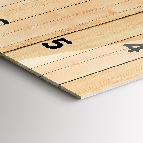 Zegar ścienny kwadratowy Drewniane deski