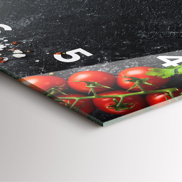 Zegar ścienny kwadratowy Warzywa na stole