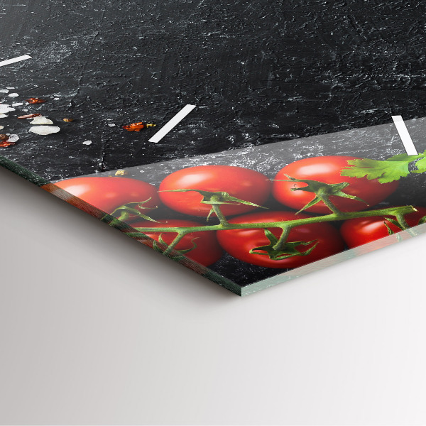 Zegar ścienny kwadratowy Warzywa na stole