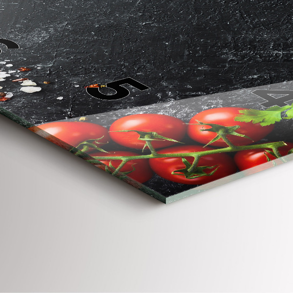 Zegar ścienny kwadratowy Warzywa na stole