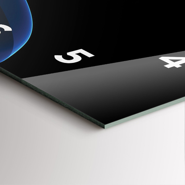 Zegar ścienny kwadratowy Niebieskie linie