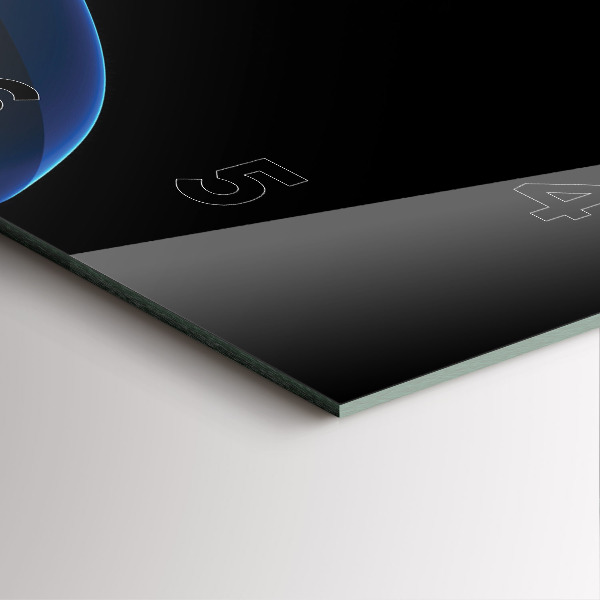 Zegar ścienny kwadratowy Niebieskie linie