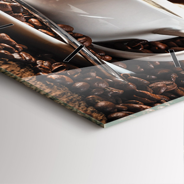 Zegar ścienny kwadratowy Filiżanka kawy