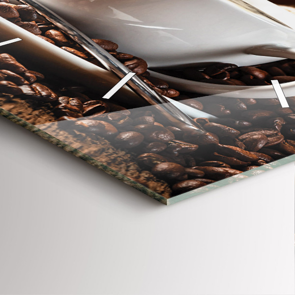 Zegar ścienny kwadratowy Filiżanka kawy