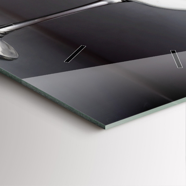 Zegar ścienny kwadratowy Lampka wina