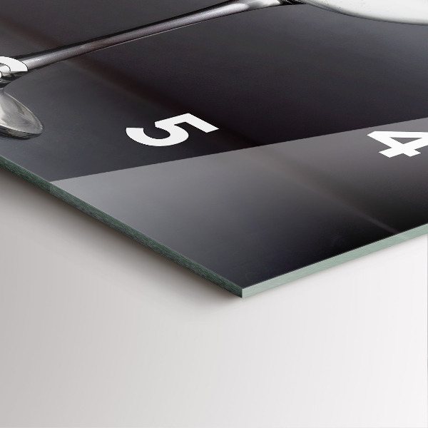 Zegar ścienny kwadratowy Lampka wina