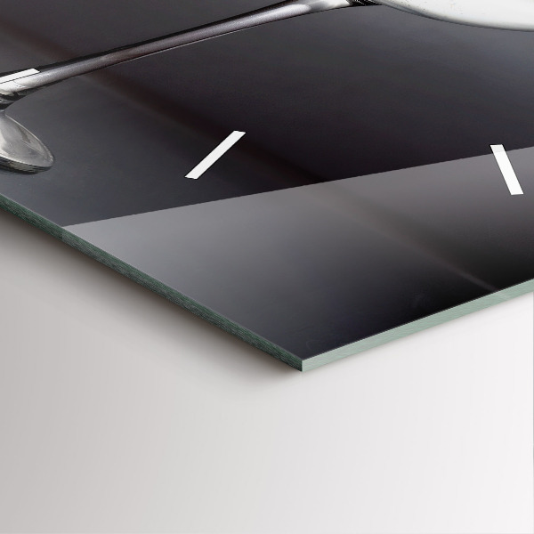 Zegar ścienny kwadratowy Lampka wina