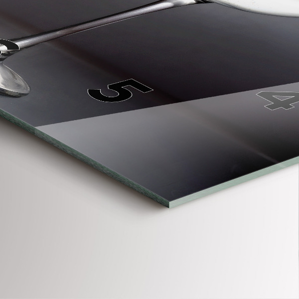 Zegar ścienny kwadratowy Lampka wina