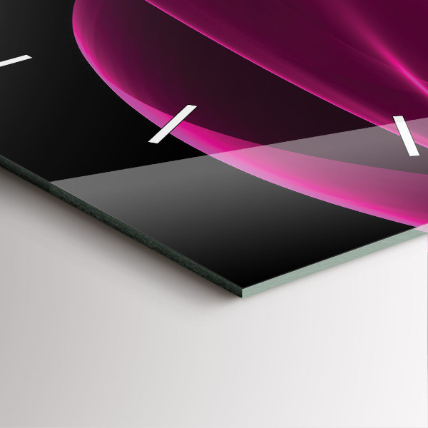 Zegar ścienny kwadratowy Różowa abstrakcja