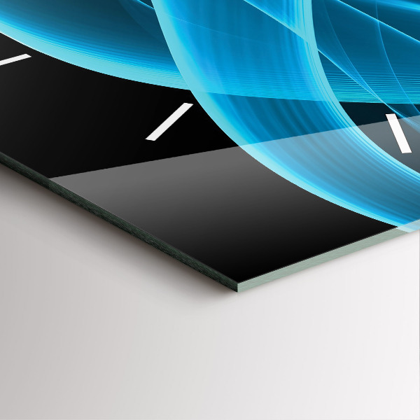 Zegar ścienny kwadratowy Niebieska abstrakcja