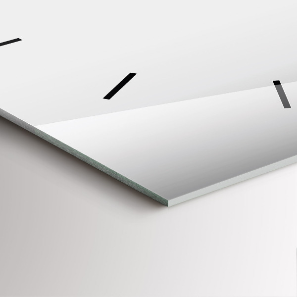 Zegar ścienny kwadratowy Srebrna abstrakcja