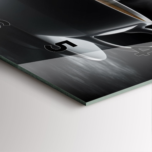 Zegar ścienny kwadratowy Filiżanka czarnej kawy