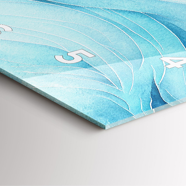 Zegar ścienny kwadratowy Błękitne obłoki