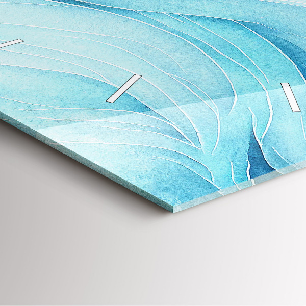 Zegar ścienny kwadratowy Błękitne obłoki