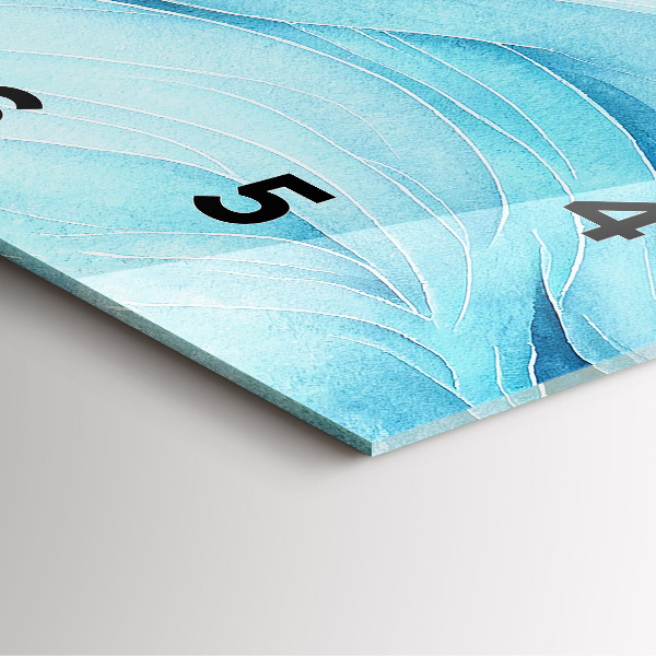 Zegar ścienny kwadratowy Błękitne obłoki