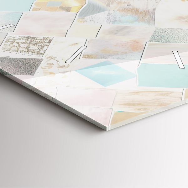 Zegar ścienny kwadratowy Kolorowe płytki