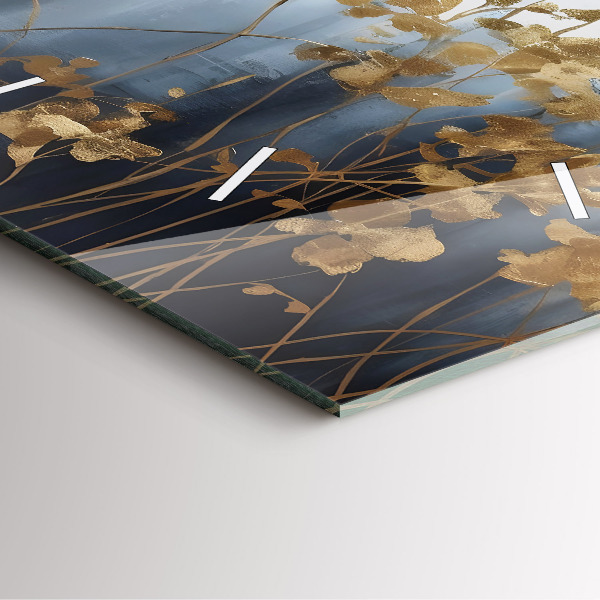 Zegar ścienny kwadratowy Abstrakcyjne kwiaty