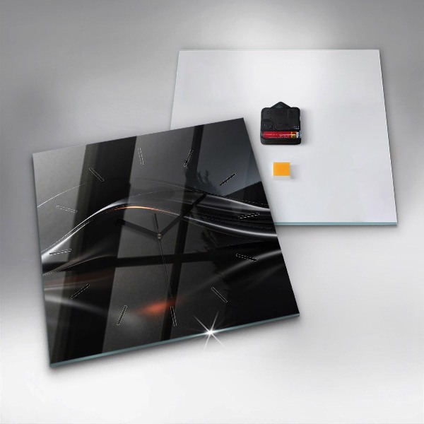 Zegar ścienny kwadratowy Abstrakcja