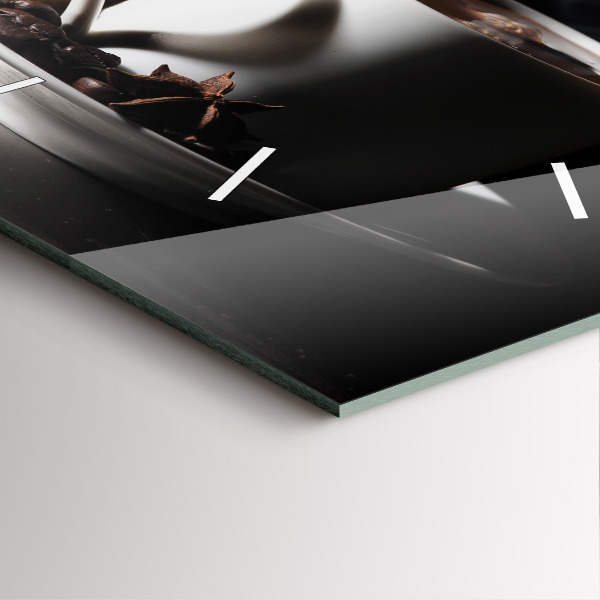 Zegar ścienny kwadratowy Filiżanka kawy