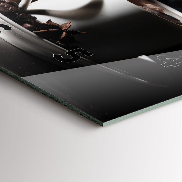 Zegar ścienny kwadratowy Filiżanka kawy