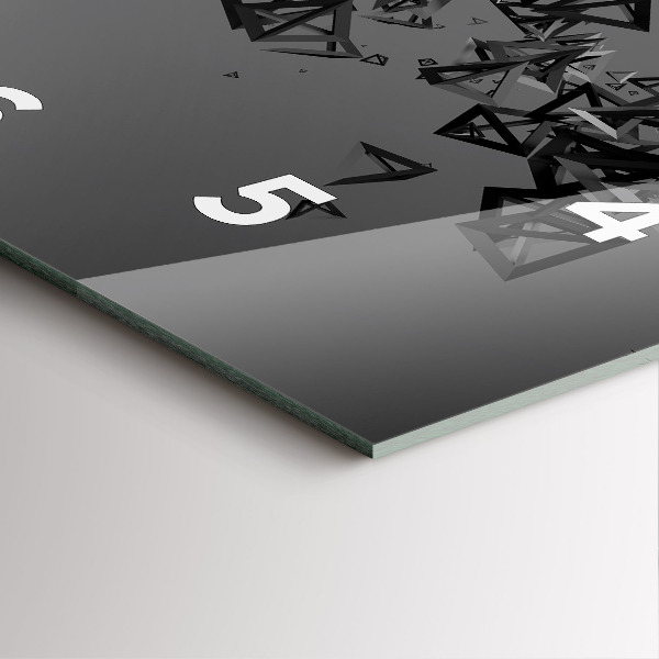 Zegar ścienny kwadratowy Ciemna abstrakcja