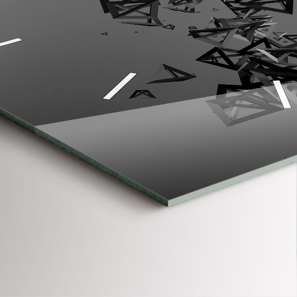 Zegar ścienny kwadratowy Ciemna abstrakcja