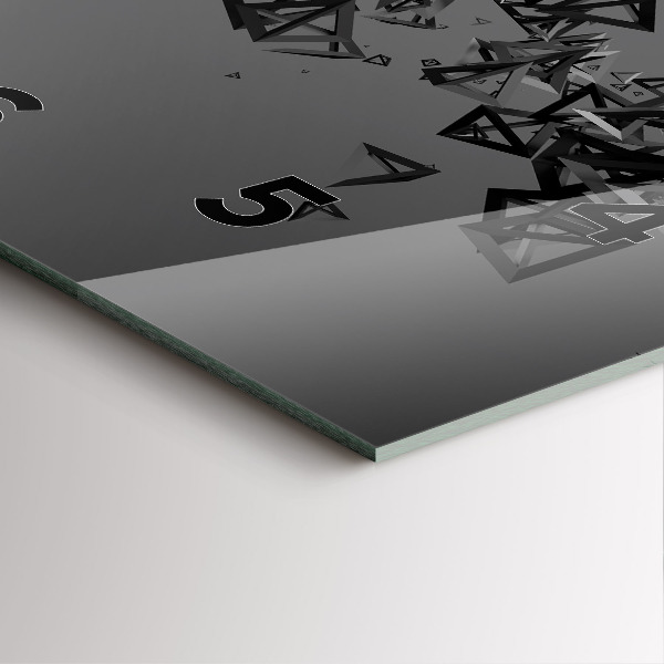 Zegar ścienny kwadratowy Ciemna abstrakcja