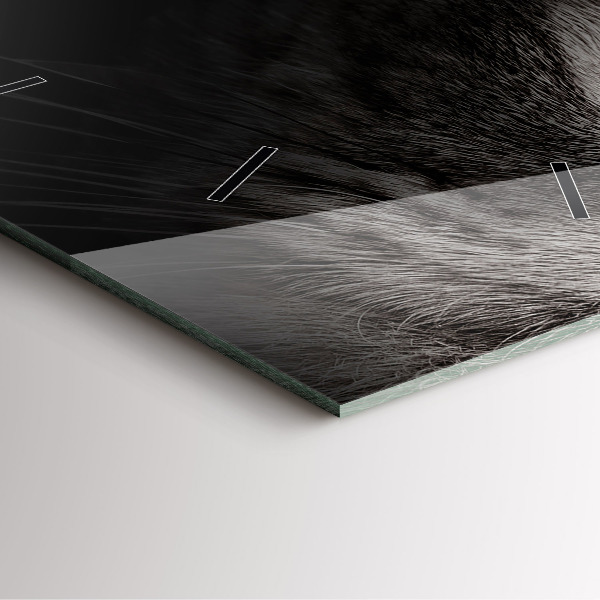 Kwadratowy zegar Pies i kot szkocki