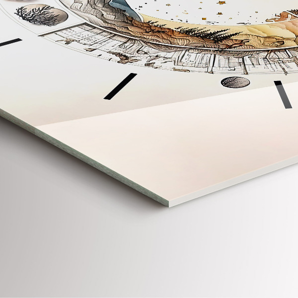 Zegar ścienny kwadratowy Zegar astronomia