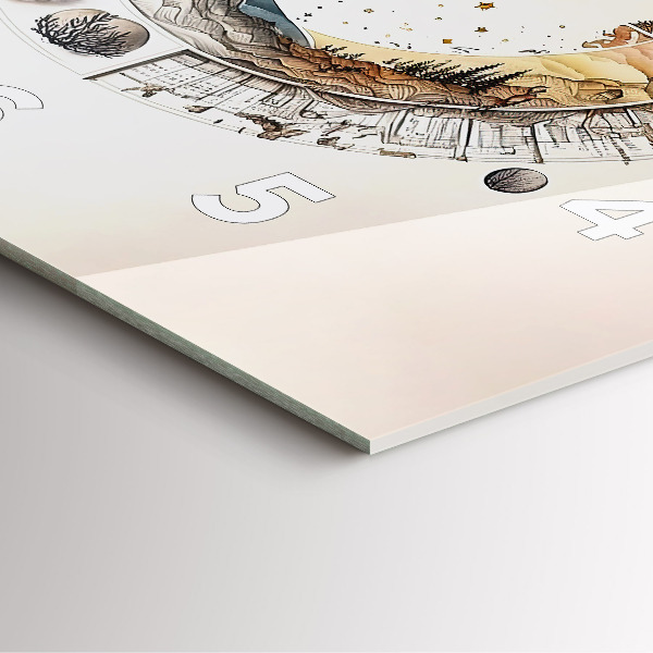 Zegar ścienny kwadratowy Zegar astronomia