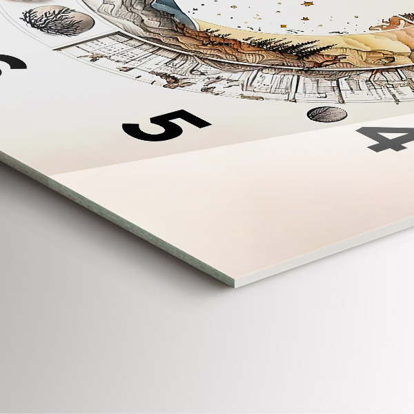 Zegar ścienny kwadratowy Zegar astronomia