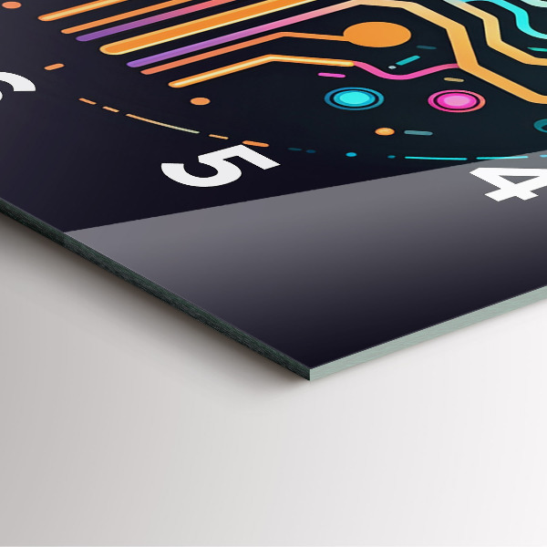 Zegar ścienny kwadratowy Kolorowa abstrakcja