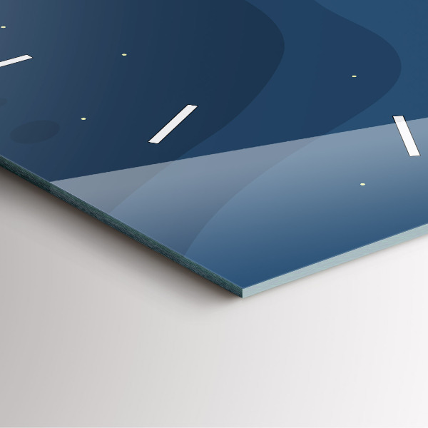 Zegar ścienny kwadratowy Niebieskie fale