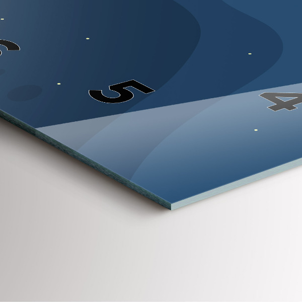 Zegar ścienny kwadratowy Niebieskie fale