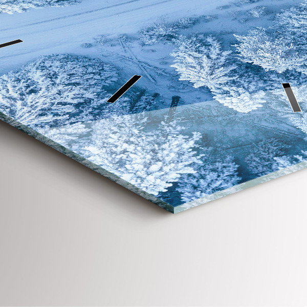 Zegar ścienny kwadratowy Las z drona