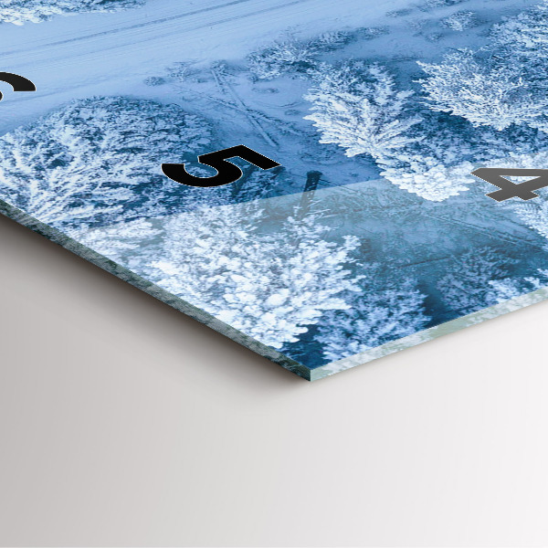 Zegar ścienny kwadratowy Las z drona