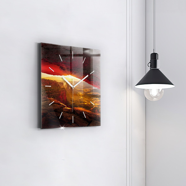 Zegar ścienny kwadratowy Wielki Kanion Arizona