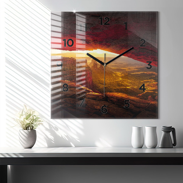 Zegar ścienny kwadratowy Wielki Kanion Arizona