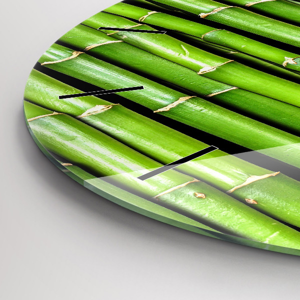 Zegar ścienny okrągły Bambus Azjatycki