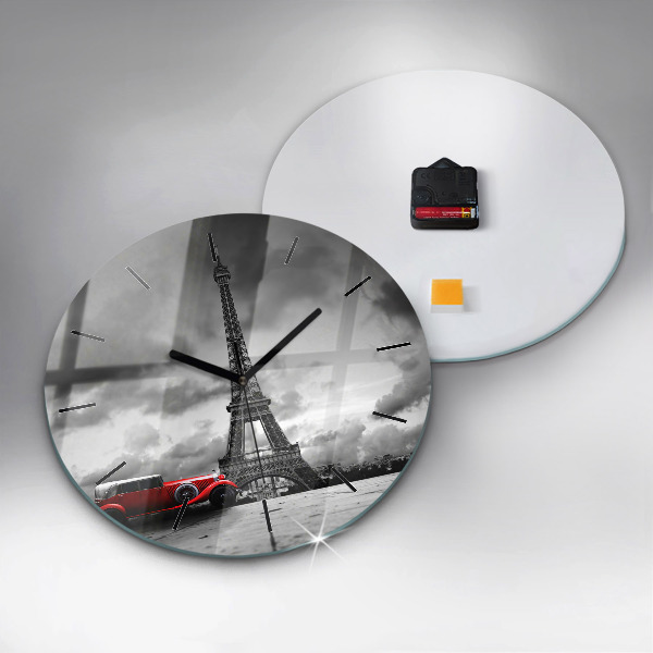 Zegar okrągły Effel Tower Paryż