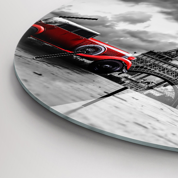 Zegar okrągły Effel Tower Paryż