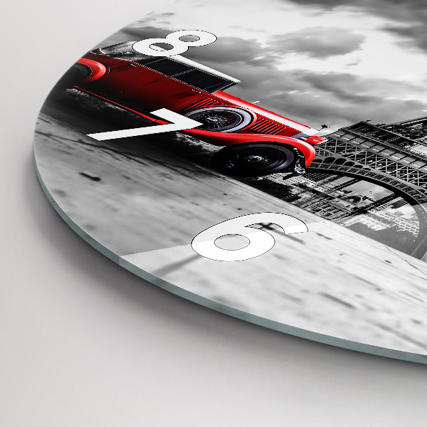 Zegar okrągły Effel Tower Paryż