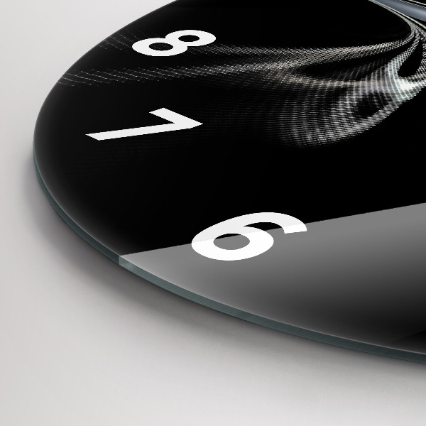 Zegar ścienny okrągły Dym abstrakcyjny