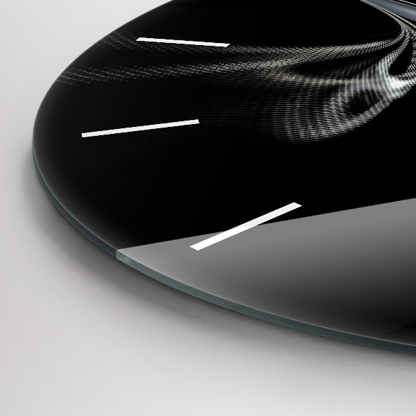 Zegar ścienny okrągły Dym abstrakcyjny