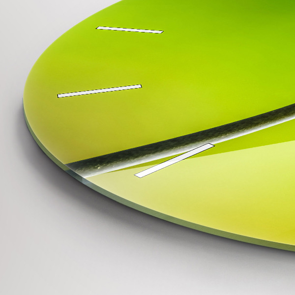 Zegar ścienny okrągły Niebieskie kwiaty