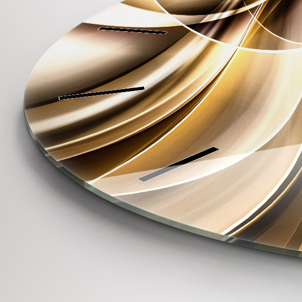 Zegar ścienny okrągły Abstrakcja fale