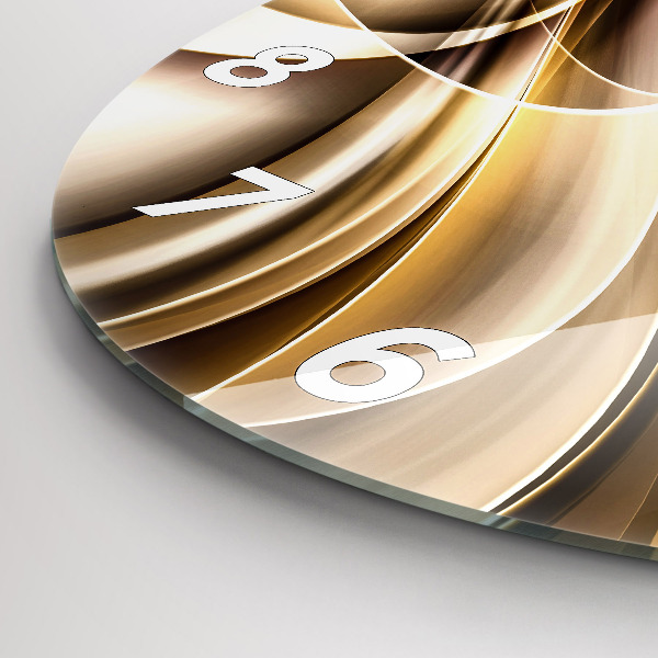 Zegar ścienny okrągły Abstrakcja fale