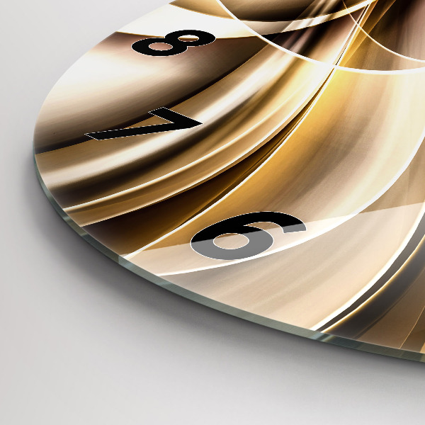 Zegar ścienny okrągły Abstrakcja fale