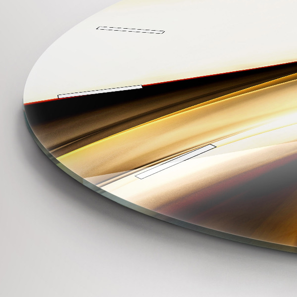 Zegar ścienny okrągły Abstrakcja fala